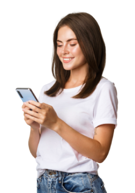 girl using mobile phone